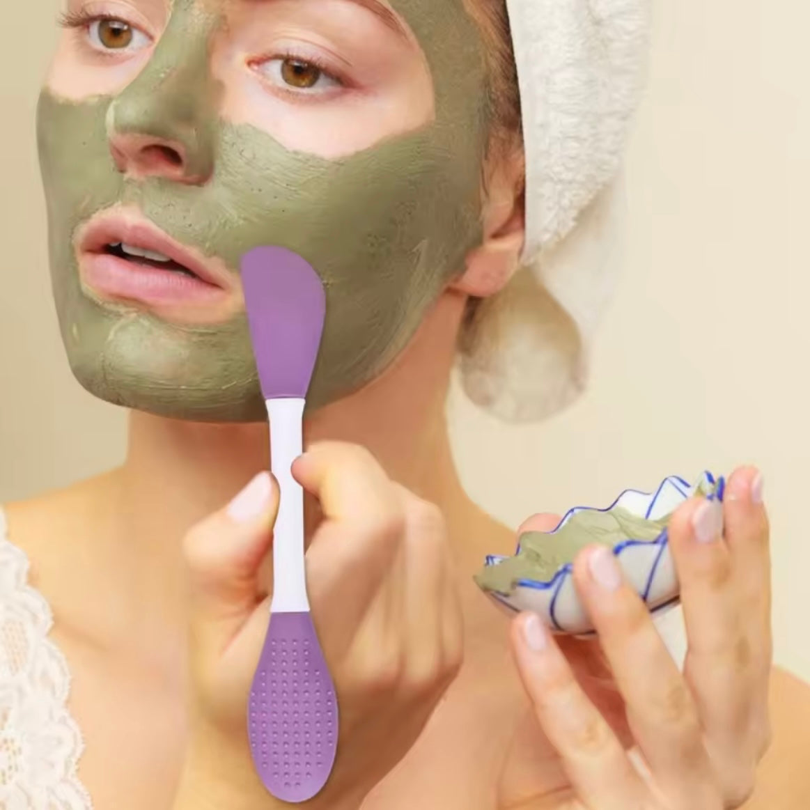 Silicone Double Sided Facial Cleansing Brush